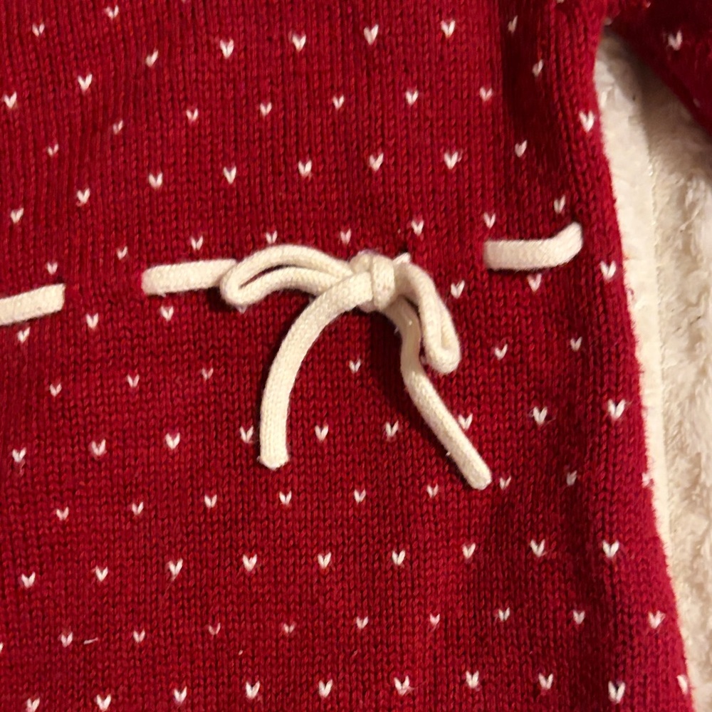 🚨Maggie & Zoe🚨 Red Knit Dress with White Accents - Picture 5 of 7